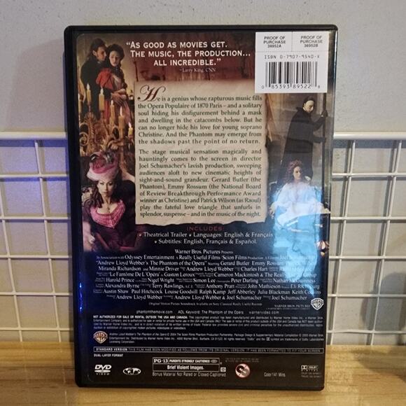 Phantom of the Opera DVD - Picture 2 of 3
